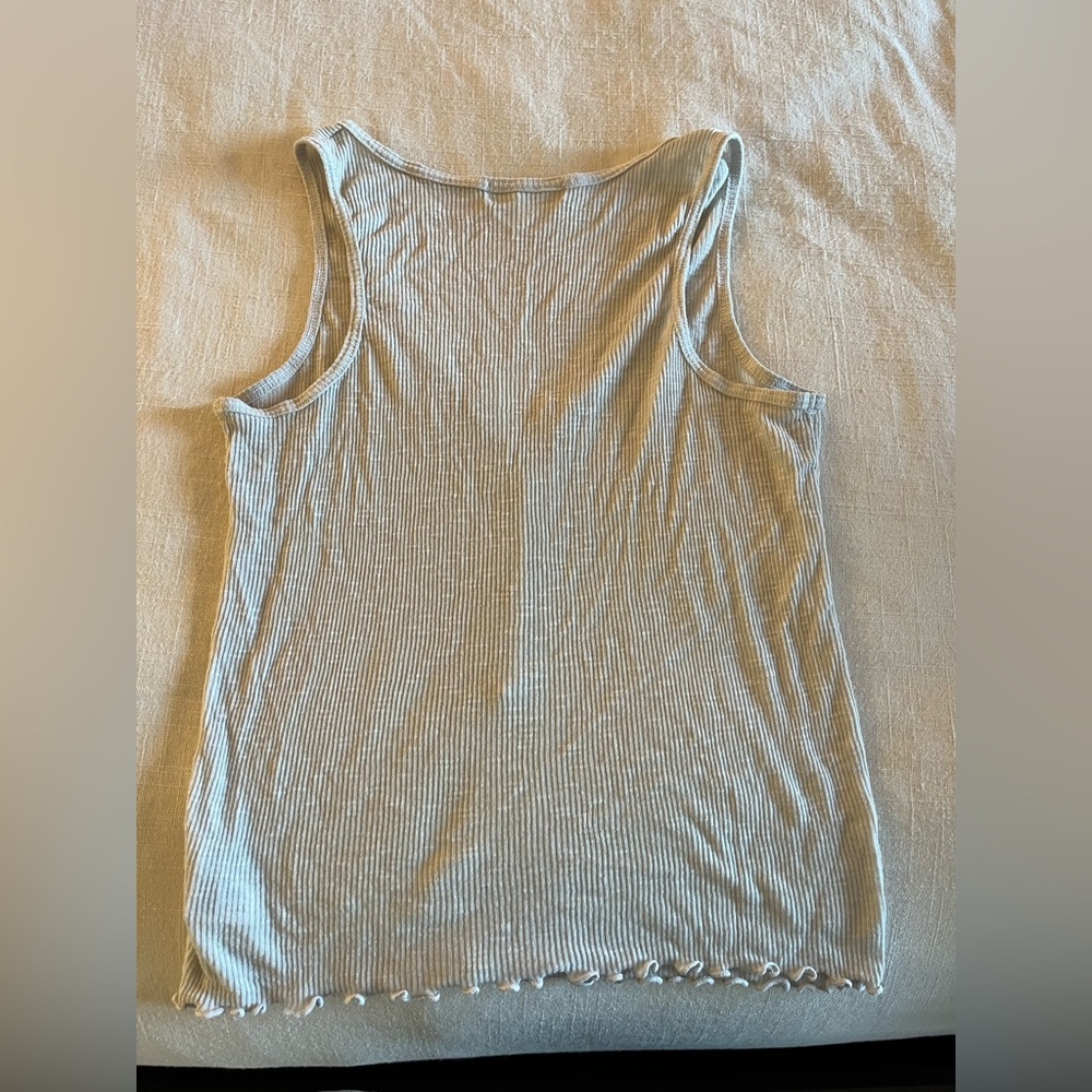 Cream Button Tank - Picture 3 of 3